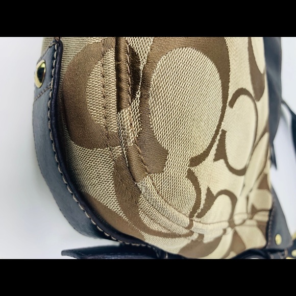 Coach Zoe Canvas and Leather Trim Shoulder Bag - Picture 3 of 16
